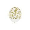 Balons Pastel Confetti, zelta, 1 gab.