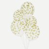 Balons Pastel Confetti, zelta, 1 gab.