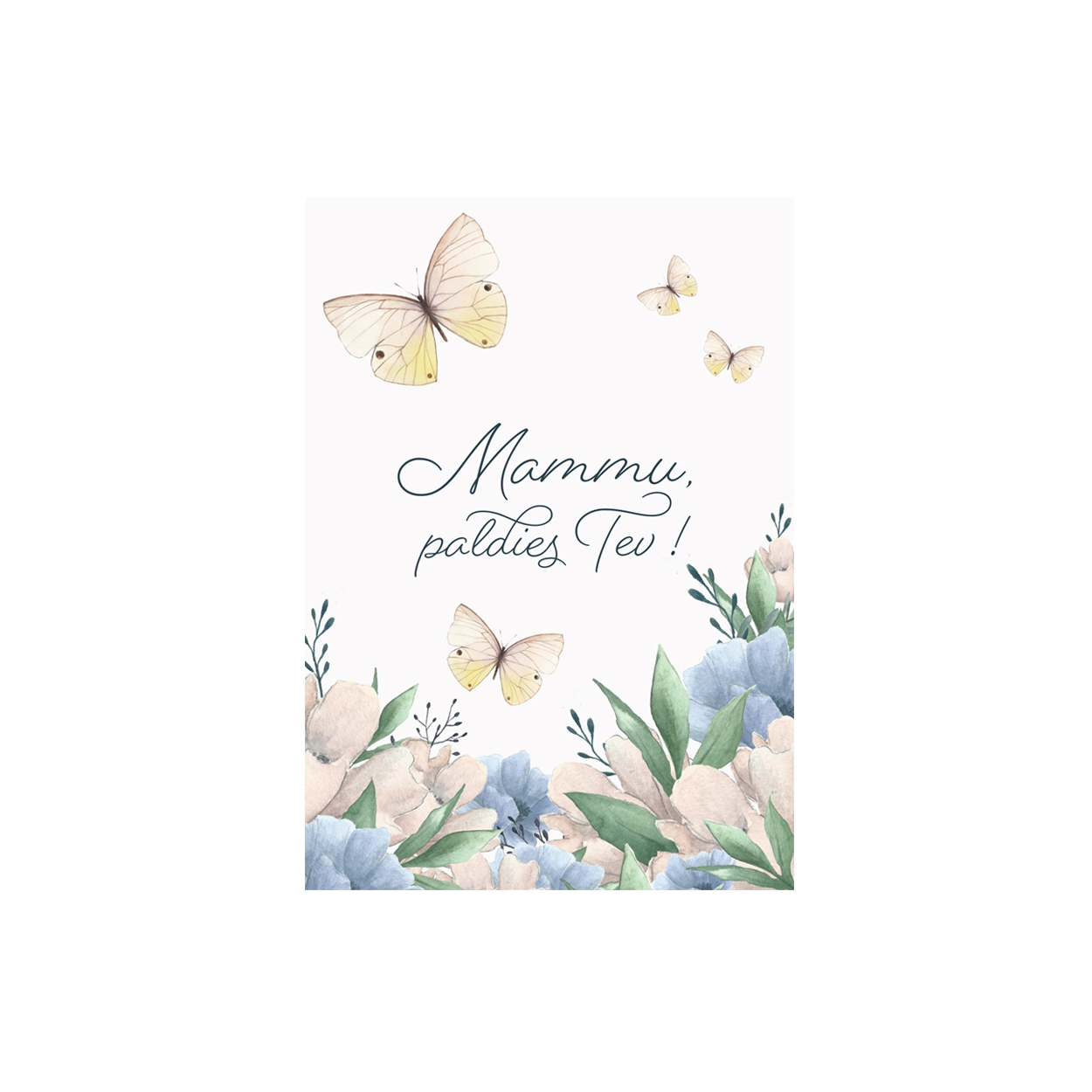 Kartīte Mammu, paldies Tev!, Dreamy flowers