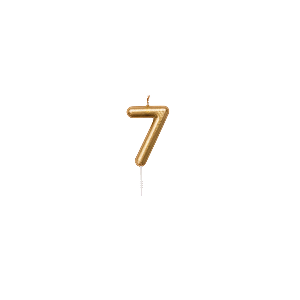 Dzimšanas dienas svece Number 7, Gold