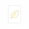 Kartīte Gold Numbers, 10, 10 cm x 15 cm