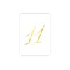 Kartīte Gold Numbers, 11, 10 cm x 15 cm