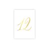 Kartīte Gold Numbers, 12, 10 cm x 15 cm