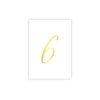 Kartīte Gold Numbers, 6, 10 cm x 15 cm