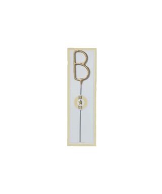 Brīnumsvece Letter B, zelta krāsa