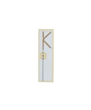 Brīnumsvece Letter K, zelta krāsa