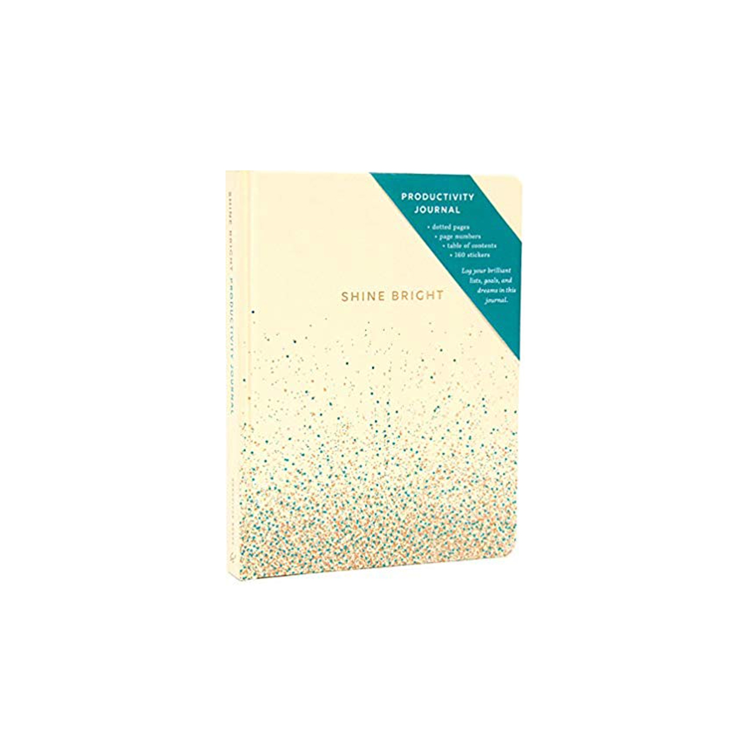 Piezīmju grāmata Shine Bright Productivity Journal, Cream