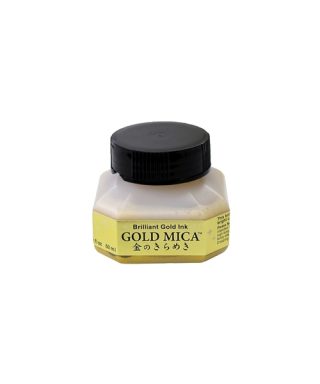 Tinte Brilliant gold ink Gold Mica, Kuretake, 60 ml, zelta krāsa