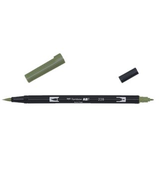 Flomāsters-ota Tombow ABT 228, pelēkzaļš