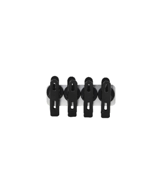 Magnētiskie klipši Monograph, Black, 5 cm, 4 gab.