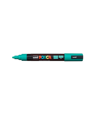 Flomāsters UNI Posca 5M, smaragdzaļš, ūdens bāze, Mitsubishi Pencil
