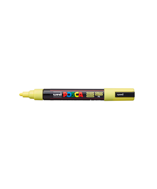 Flomāsters UNI Posca 5M, pasteļu dzeltens, ūdens bāze, Mitsubishi Pencil
