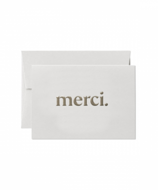 Kartīte MERCI.