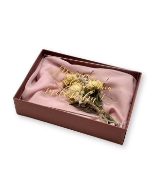 Kastīte Flowerbox Mamma, ar organiskā stikla kartīti