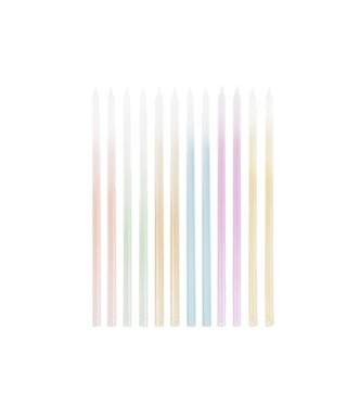 Sveču komplekts Tall Ombre, 12 gab.