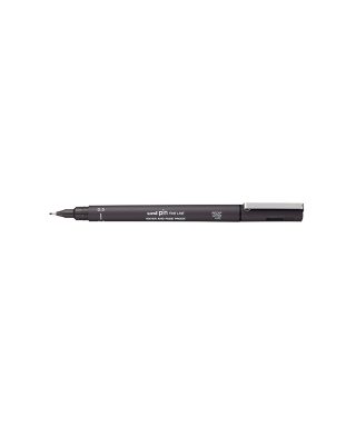 Flomāstera tipa pildspalva UNI PIN 0.5, dark grey