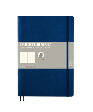 Piezīmju grāmata Navy B5, tukšas, Softcover, Leuchtturm1917