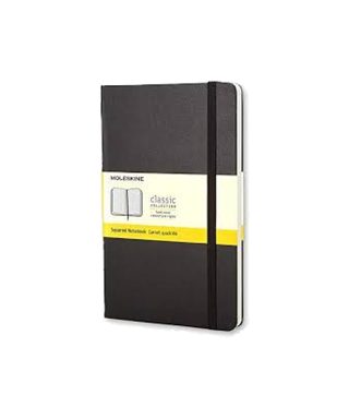 Piezīmju grāmata Moleskine Classic, rūtiņu, Black, L, Hardcover