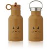 liewood-anker-water-bottle-cat-mustard