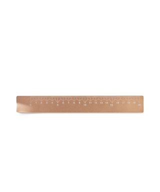 Lineāls CITY, Gold,20 cm, Lexon Design