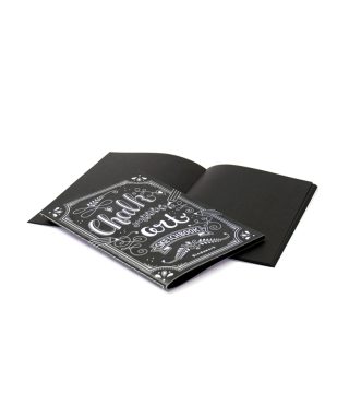 Burtnīcas Chalk Book, A5, 3 gab., melnas lapas, Bindewerk