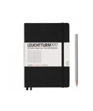 Notebook Medium, A5, Black, squared, Leuchtturm1917