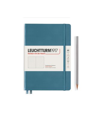Piezīmju grāmata Medium A5, Stone Blue, punktotas, Leuchtturm1917