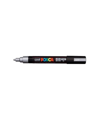Flomāsters UNI Posca 5M, tumši pelēks, ūdens bāze, Mitsubishi Pencil