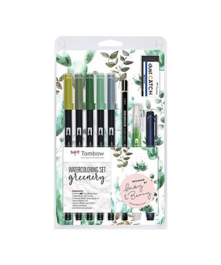 Flomāsteru komplekts Tombow ABT GREENERY