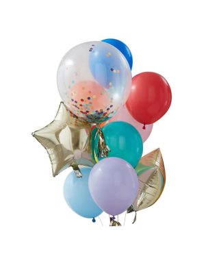 Balonu komplekts rainbow party, 11 gab.