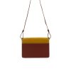 1801849 - Sticky Sis Club - Satchel - Brick red + sunset orange + honey gold - back