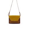 1801849 - Sticky Sis Club - Satchel - Brick red + sunset orange + honey gold - front - hanging
