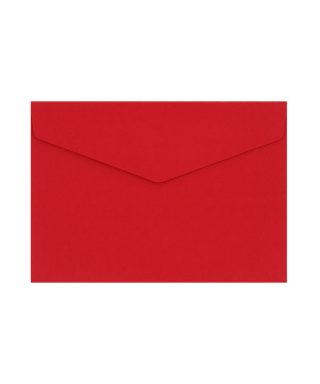 C5 izmēra aploksne Dark Red, sarkana, V-flap