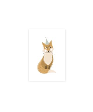 Mini kartīte Fox, Woodland friends, Manilla x Liene Vilmane