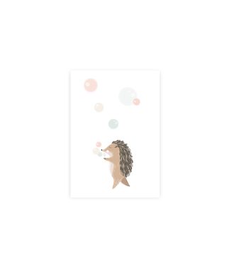 Mini kartīte Hedgehog, Woodland friends, Manilla x Liene Vilmane
