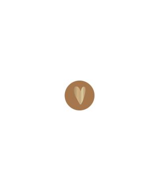 Uzlīme Gold Heart, Cognac, 1 gab.