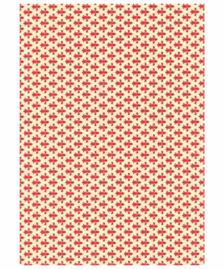 Dāvanu iesaiņojamais papīrs Lilien rot, loksne