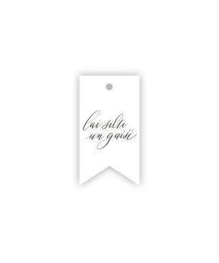 Etiķete Lai silti un gaiši, White, Manilla