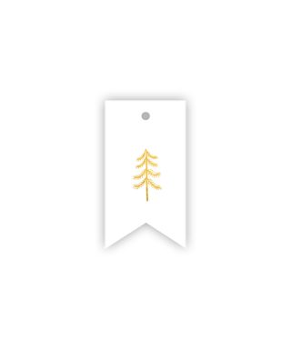 Etiķete Mini Tree, gold, Manilla