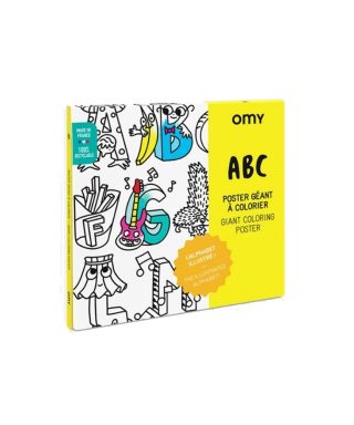 Krāsojamais plakāts Giant  Poster ABC, OMY
