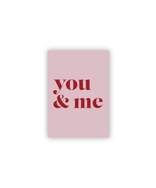 Mini kartīte You & me, Bold Love, Manilla