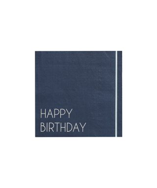 Salvešu komplekts Happy Birthday, Navy