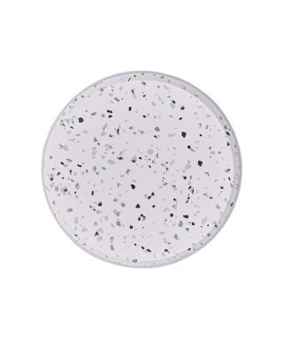 Papīra šķīvju komplekts Terrazzo Print, 8 gab.