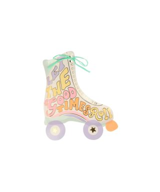 Papīra šķīvju komplekts Roller Skate, 8 gab, Meri Meri