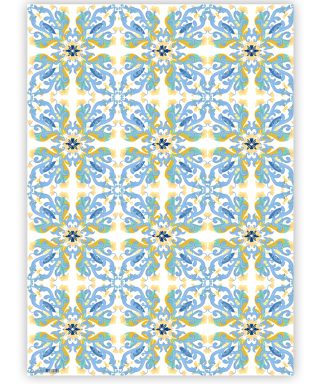 Dāvanu iesaiņojamais papīrs Amalfi, Tiles, abpusējs, loksne