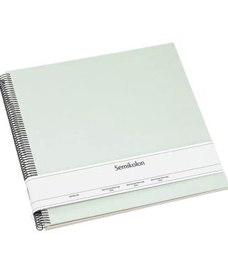 Atmiņu albums - scrapbook Large, Moss, Economy, krēmkrāsas lapas