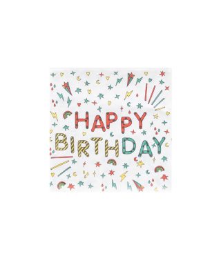 Salvešu komplekts Happy Birthday, 20 gab., My Little day