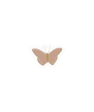 Uzlīme Butterfly, Gold, Warm pink, 1 gab.