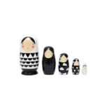 2_Koka-figuru-komplekts-Nesting-dolls,-Black-and-white,-Petit-Collage