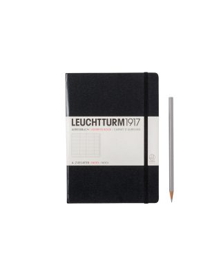 Adrešu grāmata Medium, A5, Black, Leuchtturm1917